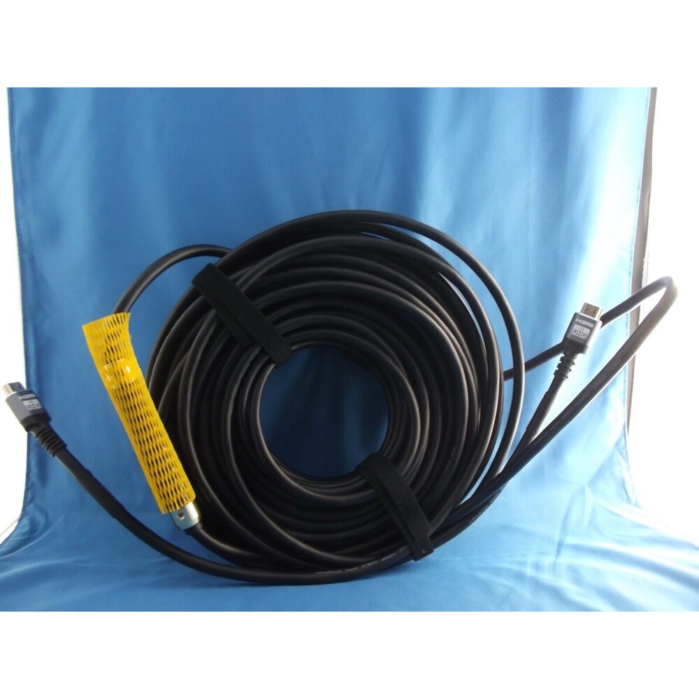 100FT Active HDMI Cable High Speed Equalizer HDTV 1080p In Wall CL2 26AWG Gold